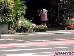Chinese Nudes presents: Petite japanese florist pussyfucked in store