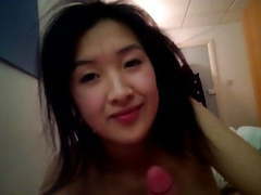 Chinese Nudes presents: Asian girl swallows his load