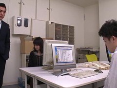 Chinese Nudes presents: Quickie fucking in the office with a small tits asian secretary