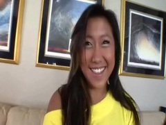 Chinese Nudes presents: Asian teen is cute in striptease porn video
