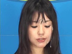 Chinese Nudes presents: Shocked tv weathergirl facial on live tv